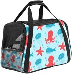 Pet Carrier American Delicious Fat Food Pattern Soft-Sided Pet Travel Carriers For Cats,Dogs Puppy Comfort Portable Foldable Pet Bag Airline Approved -Greenies Pet Store 51WukzVexPL. AC