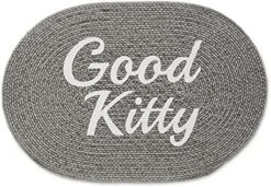 Bone Dry DII Braided Pet Mat Collection 100% Cotton, Oval Shape, Gray Good Kitty 28 Bone Dry DII Braided Pet Mat Collection 100% Cotton, Oval Shape, Gray Good Kitty -Greenies Pet Store 51XEbYa4GBL. AC