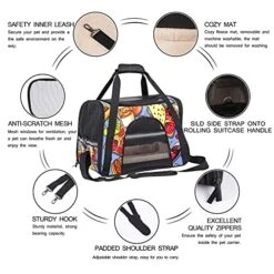 Pet Carrier Tasty Food Soft-Sided Pet Travel Carriers For Cats,Dogs Puppy Comfort Portable Foldable Pet Bag Airline Approved 19 Pet Carrier Tasty Food Soft-Sided Pet Travel Carriers For Cats,Dogs Puppy Comfort Portable Foldable Pet Bag Airline Approved -Greenies Pet Store 51XRijwjHjS