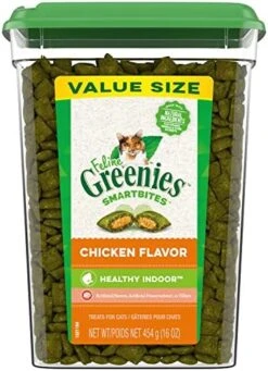 FELINE GREENIES SMARTBITES HEALTHY INDOOR Natural Treats For Cats, Tuna Flavor, 16 Oz. Tub 19 FELINE GREENIES SMARTBITES HEALTHY INDOOR Natural Treats For Cats, Tuna Flavor, 16 Oz. Tub -Greenies Pet Store 51XhrNm5xWL. AC