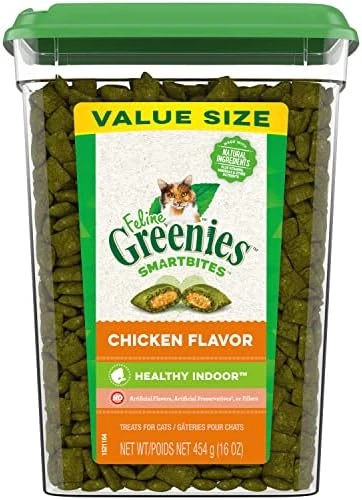 FELINE GREENIES SMARTBITES HEALTHY INDOOR Natural Treats For Cats, Tuna Flavor, 16 Oz. Tub 9 FELINE GREENIES SMARTBITES HEALTHY INDOOR Natural Treats For Cats, Tuna Flavor, 16 Oz. Tub - Image 7