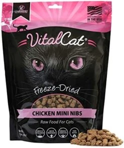 Vital Essentials Freeze Dried Cat Food, Beef & Chicken Mini Nibs 8 Oz -Greenies Pet Store 51XuOnUXk1L. AC