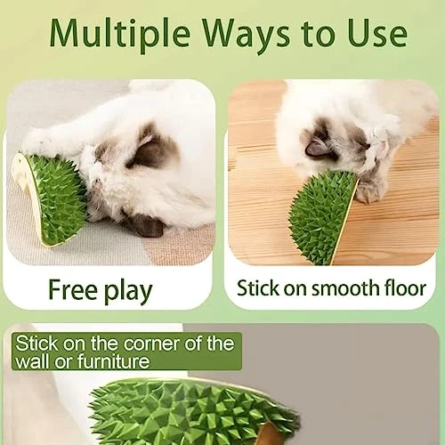 Durian Multifunctional Toys,Durian Cat Scratcher,Massaging And Removing Floating Hair Cat Dog Mint Toys (Yellow) 7 Durian Multifunctional Toys,Durian Cat Scratcher,Massaging And Removing Floating Hair Cat Dog Mint Toys (Yellow) - Image 5