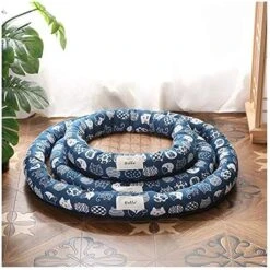 YangYan Cooling Pet Bed Mats, Breathable Pad Ultra Soft Comfortable Blanket Bed For Cats Small Medium Large Dogs Pet Summer Mats (Color : Blue Cat, Size : M) -Greenies Pet Store 51YljaKvffL. AC 4