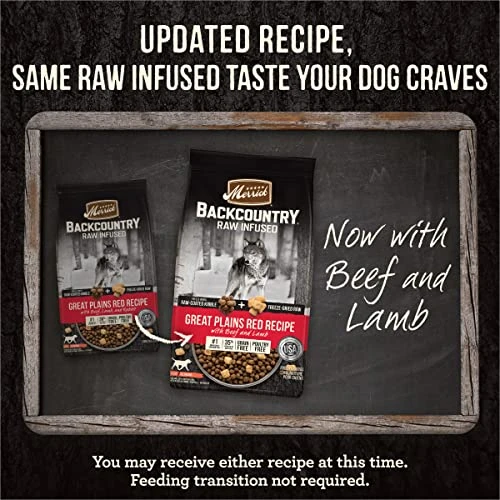 Merrick Backcountry Raw Infused Grain Free Dog Food, Great Plains Red Recipe, Freeze Dried Dog Food - 20.0 LB Bag 4 Merrick Backcountry Raw Infused Grain Free Dog Food, Great Plains Red Recipe, Freeze Dried Dog Food - 20.0 LB Bag - Image 2