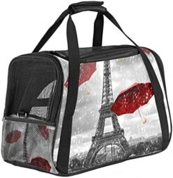 Pet Carrier Fast Food Pizza Hamburg Hot Dog Pattern Soft-Sided Pet Travel Carriers For Cats,Dogs Puppy Comfort Portable Foldable Pet Bag Airline Approved -Greenies Pet Store 51Ztz6445lS. AC