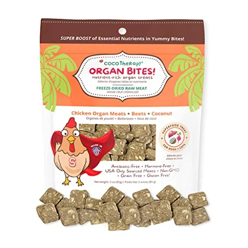 CocoTherapy Organ Bites! Dog And Cat Treat (Chicken + Beet) 3 Oz. 7 CocoTherapy Organ Bites! Dog And Cat Treat (Chicken + Beet) 3 Oz. - Image 5