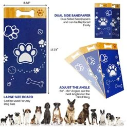 Nordic Wolf (Dog Scratch Pad For Nails, Stress Free, Sandpaper Double Sided Replaceable.Dog Scratcher For Dog Nails.Dog Nail Scratch Pad,Scratch Boards For Dogs Scratching Pad Dog Nail File. -Greenies Pet Store 51adgMtNloL