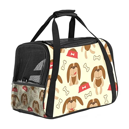 Pet Carrier Lovely Little Dog Bone Dog Food Soft-Sided Pet Travel Carriers For Cats,Dogs Puppy Comfort Portable Foldable Pet Bag Airline Approved 3 Pet Carrier Lovely Little Dog Bone Dog Food Soft-Sided Pet Travel Carriers For Cats,Dogs Puppy Comfort Portable Foldable Pet Bag Airline Approved