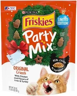 Purina Friskies Made In USA Facilities Cat Treats, Party Mix Original Crunch - 30 Oz. Pouch -Greenies Pet Store 51ali6vVlWL. AC