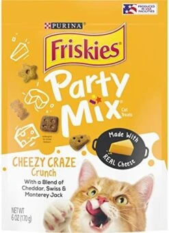 Purina Friskies Made In USA Facilities Cat Treats, Party Mix Original Crunch - 30 Oz. Pouch -Greenies Pet Store 51b2FqMwG L. AC