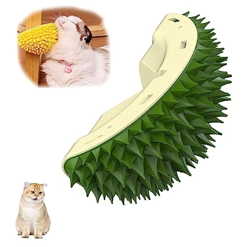 Durian Multifunctional Toys,Durian Cat Scratcher,Massaging And Removing Floating Hair Cat Dog Mint Toys (Yellow) 9 Durian Multifunctional Toys,Durian Cat Scratcher,Massaging And Removing Floating Hair Cat Dog Mint Toys (Yellow) - Image 7