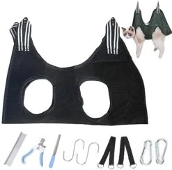 Alkyne Cuddles And Meow - Good Cat Hammock, Cuddlesmeow Cat&Dog Grooming Hammock, Pet Grooming Hammock Harness With Nail Clippers And Trimmer (Blue, S) 24 Alkyne Cuddles And Meow - Good Cat Hammock, Cuddlesmeow Cat&Dog Grooming Hammock, Pet Grooming Hammock Harness With Nail Clippers And Trimmer (Blue, S) -Greenies Pet Store 51dPo 1XRtL. AC