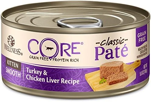 Wellness CORE Grain-Free Wet Cat Food, Natural Canned Food For Cats, Made With Real Meat (Chicken, Turkey & Chicken Liver Pate, 3 Oz Cans, Pack Of 12) 8 Wellness CORE Grain-Free Wet Cat Food, Natural Canned Food For Cats, Made With Real Meat (Chicken, Turkey & Chicken Liver Pate, 3 Oz Cans, Pack Of 12) - Image 6