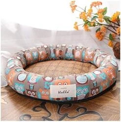 YangYan Cooling Pet Bed Mats, Breathable Pad Ultra Soft Comfortable Blanket Bed For Cats Small Medium Large Dogs Pet Summer Mats (Color : Blue Cat, Size : M) -Greenies Pet Store 51dkBgCr14L. AC 3