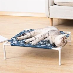 GAMIRA Pet Hammock Pet Bed, Cat Hammock, Four Seasons Washable Independent Elevated Bed, Suitable For Cat And Dog Detachable Outdoor Travel (Color : B) -Greenies Pet Store 51e1vI0qsKL