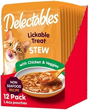 Hartz Delectables Non-Seafood Stew Lickable Wet Cat Treats, Chicken & Duck, 1.4 Ounce (Pack Of 12) 7 Hartz Delectables Non-Seafood Stew Lickable Wet Cat Treats, Chicken & Duck, 1.4 Ounce (Pack Of 12) - Image 5