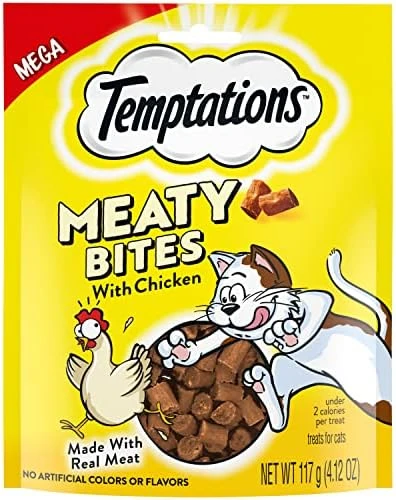 TEMPTATIONS Indoor Care Crunchy And Soft Cat Treats, Chicken Flavor, 2.1 Oz. Pouch (Pack Of 12) 13 TEMPTATIONS Indoor Care Crunchy And Soft Cat Treats, Chicken Flavor, 2.1 Oz. Pouch (Pack Of 12) - Image 11