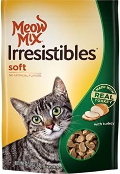 Meow Mix Irresistibles Soft Cat Treats With Real White Meat Chicken (Pack Of 10), 3 Oz. -Greenies Pet Store 51gEpjFQxIL. AC