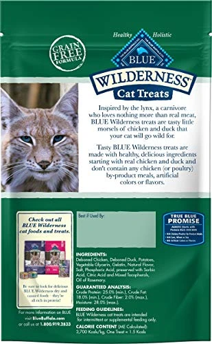 Blue Buffalo Blue Wilderness Chicken And Duck Cat Treats, 2 Ounces (6 Pack) 4 Blue Buffalo Blue Wilderness Chicken And Duck Cat Treats, 2 Ounces (6 Pack) - Image 2