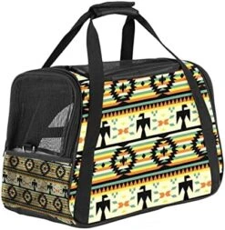 Pet Carrier Pattern With Prawns And Seafood Soft-Sided Pet Travel Carriers For Cats,Dogs Puppy Comfort Portable Foldable Pet Bag Airline Approved -Greenies Pet Store 51hCiX yOuL. AC