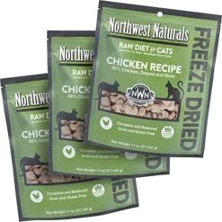 Northwest Naturals Freeze Dried Diet For Cats – Chicken Cat Food – Grain-Free, Gluten-Free Pet Food, Cat Training Treats – 11 Oz. -Greenies Pet Store 51hL5HLsunL. AC