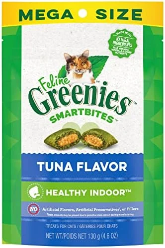FELINE GREENIES SMARTBITES HEALTHY INDOOR Natural Treats For Cats, Tuna Flavor, 16 Oz. Tub 10 FELINE GREENIES SMARTBITES HEALTHY INDOOR Natural Treats For Cats, Tuna Flavor, 16 Oz. Tub - Image 8