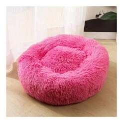 YangYan Soft Long Plush Cat Bed Round Plush Cat Bed House Round Pet Dog Bed For Small Dogs Cats Nest Winter Warm Sleeping Bed Puppy Mat (Color : A, Size : 40cm) -Greenies Pet Store 51ivMChDbLL