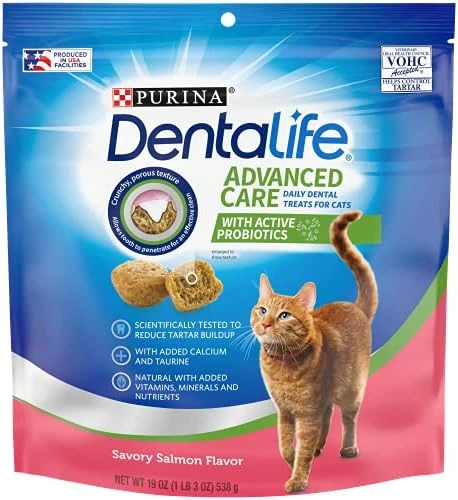 Purina DentaLife Made In USA Facilities Cat Dental Treats, Tasty Chicken Flavor - 19 Oz. Pouch 8 Purina DentaLife Made In USA Facilities Cat Dental Treats, Tasty Chicken Flavor - 19 Oz. Pouch - Image 6
