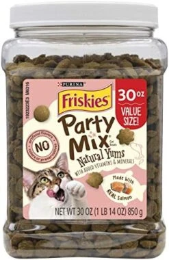 Purina Friskies Made In USA Facilities Cat Treats, Party Mix Original Crunch - 30 Oz. Pouch -Greenies Pet Store 51jMsCZ3bPL. AC