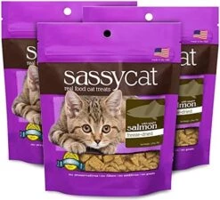 Herbsmith Sassy Cat Treats - Freeze Dried Chicken Treats – All Natural Treats For Cats - Bundle- Duck, Chicken, Rabbit, Turkey, Whitefish, And Salmon -Greenies Pet Store 51jZuxbz4ML. AC