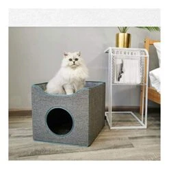 YangYan Folding Cat Nest Summer Closed Deep Sleep Four Seasons Universal Cat House Villa Pet Cat Bed Cat Mat Cat Cushion Cat Kennel (Size : 40 40 36cm) -Greenies Pet Store 51kLH4jvznL