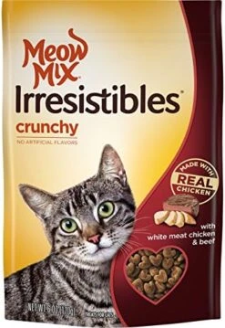 Meow Mix Irresistibles Soft Cat Treats With Real White Meat Chicken (Pack Of 10), 3 Oz. -Greenies Pet Store 51kaFdA4oAL. AC