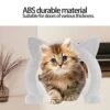 Cat Door Interior Door, Cat Pass Through Door Pet Door Hidden Litter Box Pet Door, Secure Pet Proof Gate Latch, Easy DIY Setup, Secured Installation For Cats, Kitties And Small Dogs (White) -Greenies Pet Store 51kexkOo1vL