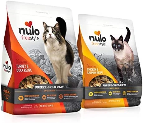 Nulo Freeze Dried Raw Cat Food Variety Pack: Natural Grain Free Formula With GanedenBC30 Probiotics For Digestive & Immune Health - All Ages & Breeds - 2 X 3.5oz Bags (Chicken/Salmon & Turkey/Duck) 8 Nulo Freeze Dried Raw Cat Food Variety Pack: Natural Grain Free Formula With GanedenBC30 Probiotics For Digestive & Immune Health - All Ages & Breeds - 2 X 3.5oz Bags (Chicken/Salmon & Turkey/Duck) - Image 6