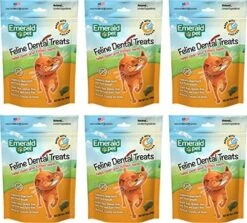 Emerald Pet 6 Pack Feline Dental Treats, 3 Ounces Each, Grain-Free Cat Treats Made In The USA (6 Pack Turducky) -Greenies Pet Store 51lxXrvs3OL. AC