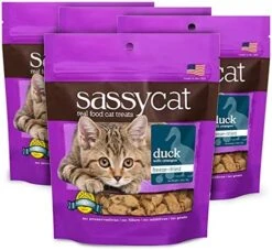 Herbsmith Sassy Cat Treats - Freeze Dried Chicken Treats – All Natural Treats For Cats - Bundle- Duck, Chicken, Rabbit, Turkey, Whitefish, And Salmon -Greenies Pet Store 51mEdC2Z9yL. AC