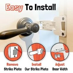 Door Buddy Door Prop For Cats - Easiest Cat Door Latch Holder To Keep Interior Door Open For Pets - Dog Proof Cat Feeding Station & Litter Box - Strong & Portable Door Stopper & Pet Gate Alternative -Greenies Pet Store 51mdjRJqBcL