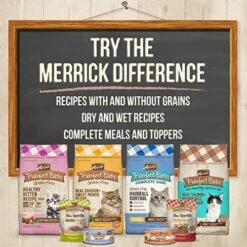 Merrick Purrfect Bistro Grain Free & Healthy Grains Dry Cat Food 12 Pound (Pack Of 1) -Greenies Pet Store 51o8EkhiW2L