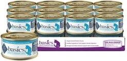 Blue Buffalo Basics Skin & Stomach Care, Grain Free Natural Adult Pate Wet Cat Food, Indoor Turkey 3-oz Cans (Pack Of 24) -Greenies Pet Store 51o8O7rl7RL. AC