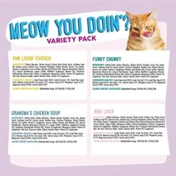 Weruva Classic Cat Food, Meow Ya Doin'! Variety Pack, 3oz Can (Pack Of 12) -Greenies Pet Store 51p8JHcrC2L