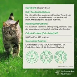 ULTIMATE PET NUTRITION Nutra Bites For Cats, Freeze Dried Raw Treats, Single Ingredient, Grain Free, Chicken Breast, 2.5 Ounce -Greenies Pet Store 51pJp4ViN9L