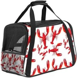 Pet Carrier Lobster Lemon Sea Food Pattern Soft-Sided Pet Travel Carriers For Cats,Dogs Puppy Comfort Portable Foldable Pet Bag Airline Approved 30 Pet Carrier Lobster Lemon Sea Food Pattern Soft-Sided Pet Travel Carriers For Cats,Dogs Puppy Comfort Portable Foldable Pet Bag Airline Approved -Greenies Pet Store 51pOj sdmL. AC