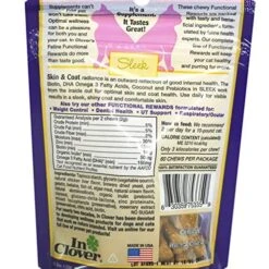 In Clover Smile Daily Dental Health Soft Chews For Cats (2.1 Oz) & Sleek Daily Skin, Coat, And Hairballs Support Soft Chews For Cats (2.1 Oz) -Greenies Pet Store 51pibuAvv9L