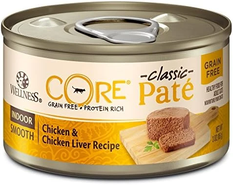 Wellness CORE Grain-Free Wet Cat Food, Natural Canned Food For Cats, Made With Real Meat (Chicken, Turkey & Chicken Liver Pate, 3 Oz Cans, Pack Of 12) 10 Wellness CORE Grain-Free Wet Cat Food, Natural Canned Food For Cats, Made With Real Meat (Chicken, Turkey & Chicken Liver Pate, 3 Oz Cans, Pack Of 12) - Image 8
