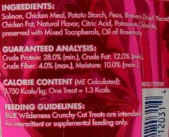 Blue Wilderness Grain Free Crunchy Treats For Cats 3 Flavor Variety With Toy Bundle, (1) Each: Trout, Chicken, Salmon (2 Ounces) -Greenies Pet Store 51q3KsRgAvL