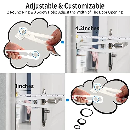 Cat Door Stopper - Ellasdan Cat Door Holder Dog Door Keeps Dogs & Kids Out Of Litter & Food, Cat Door Interior Door, Flexible Cat Door Latch (2 Packs) 4 Cat Door Stopper - Ellasdan Cat Door Holder Dog Door Keeps Dogs & Kids Out Of Litter & Food, Cat Door Interior Door, Flexible Cat Door Latch (2 Packs) - Image 2