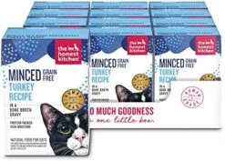 The Honest Kitchen Minced - Turkey In Bone Broth Gravy Wet Cat Food, 5.5 Oz (Pack Of 12) 17 The Honest Kitchen Minced - Turkey In Bone Broth Gravy Wet Cat Food, 5.5 Oz (Pack Of 12) -Greenies Pet Store 51qzTyyvFWL. AC