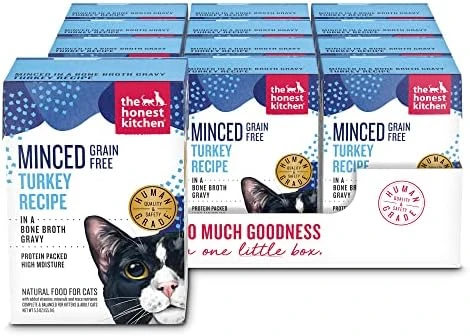 The Honest Kitchen Minced - Turkey In Bone Broth Gravy Wet Cat Food, 5.5 Oz (Pack Of 12) 9 The Honest Kitchen Minced - Turkey In Bone Broth Gravy Wet Cat Food, 5.5 Oz (Pack Of 12) - Image 7