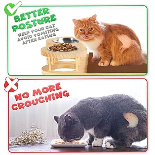 Cat Wall Shelves, Cat Feeding Shelf With Steps- Include Cat Food Shelf, 2 Cat Food Bowl And Cat Ladder, Wall Mounted Cat Feeder Shelf, Cat Furniture Wall For Indoor Playtime And Relaxation 7 Cat Wall Shelves, Cat Feeding Shelf With Steps- Include Cat Food Shelf, 2 Cat Food Bowl And Cat Ladder, Wall Mounted Cat Feeder Shelf, Cat Furniture Wall For Indoor Playtime And Relaxation - Image 5